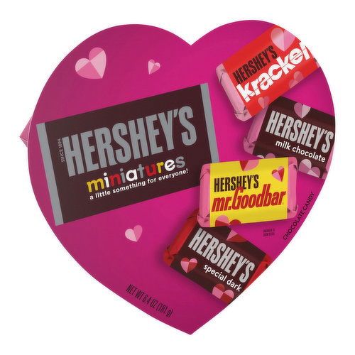 Valentines Hershey Mini Assorted Chocolates Heart Box