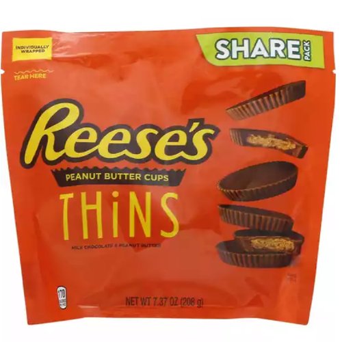 Reese's Peanut Butter Cups, Thins, Share Pack