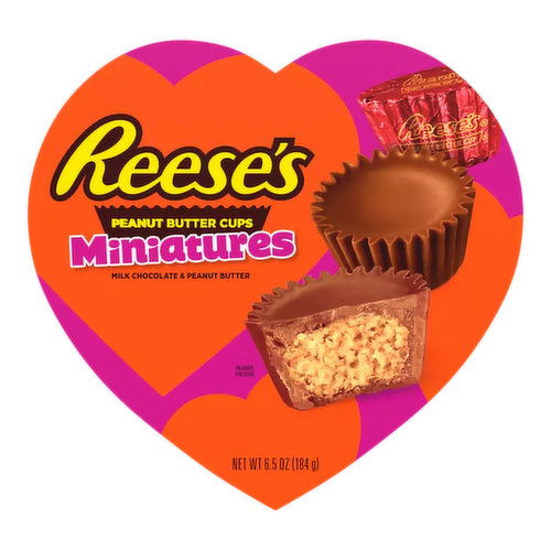 Valentine's Reeses Peanut Butter Cup Mini Heart Box