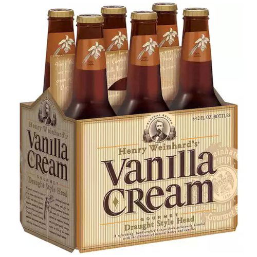 Henry Weinhard's Vanilla Creme Soda, Bottle (Pack of 6)