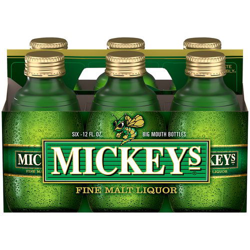 Mickey's Malt Liquor Beer, Bottles (Pack of 6)