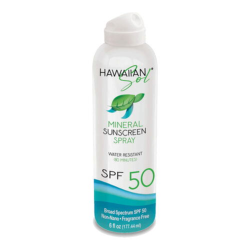 Hawaiian Sol SPF 50 Mineral Spray Sunscreen
