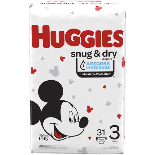 Huggies Snug & Dry Diapers, Jumbo, Size 3