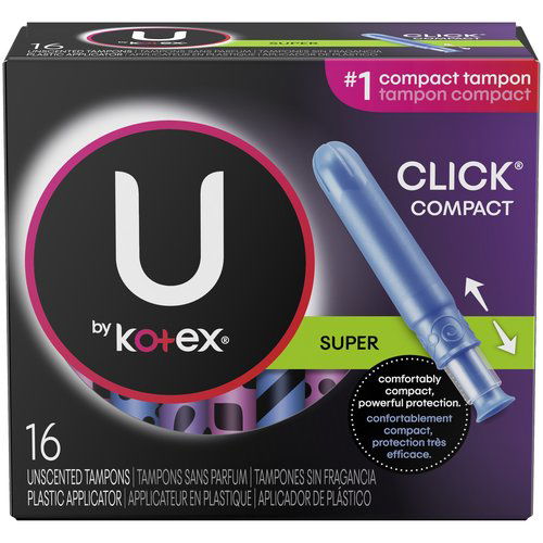 U by Kotex Click Compact Super Tampons