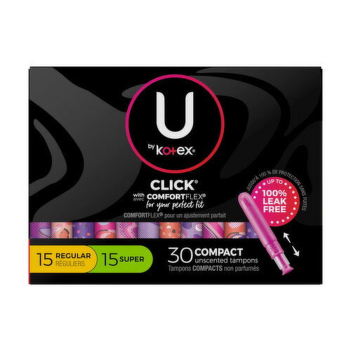 U by Kotex Click Multipack Compact Tampons