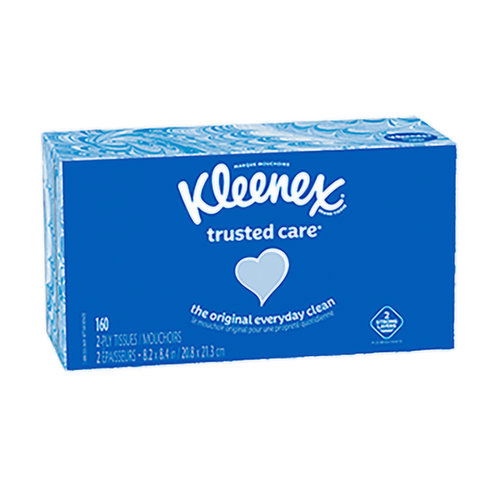Kleenex Trusted Care Facial Tissues Flat Boxes 2 Ply (3-pack)