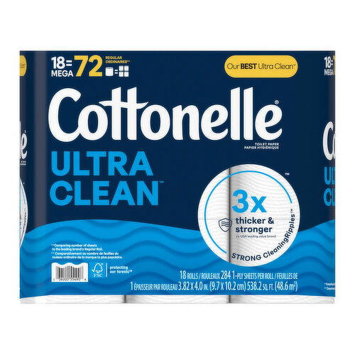Cottonelle Ultra Clean Strong Toilet Paper