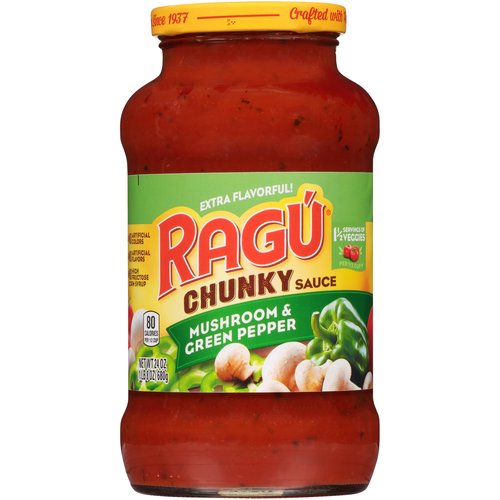 Ragu Mushroom & Green Pepper Chunky Sauce