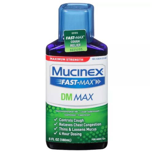 Mucinex DM Fast-Max Cough Suppressant Liquid