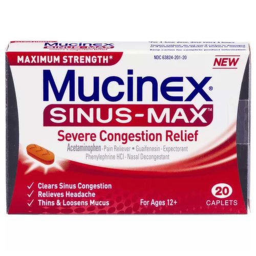 Mucinex Sinus Max Severe Congestion Tablets