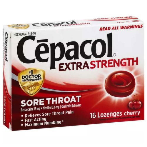 Cepacol S/t Max Numb Cherry