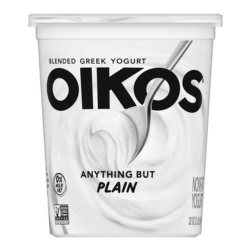 Oikos Blended Plain Greek Nonfat Yogurt