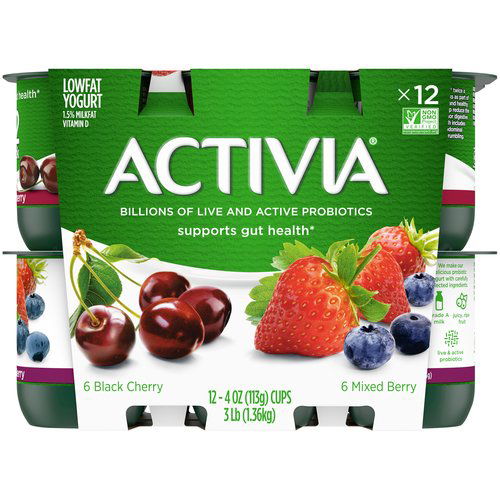 Activia Probiotic Yogurt, Cherry & Berry