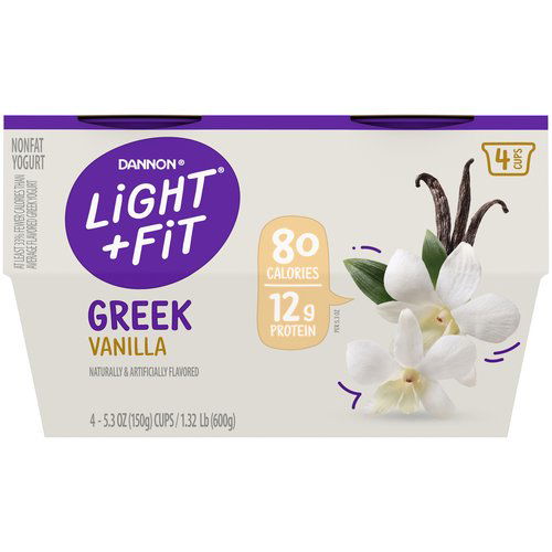Dannon Light + Fit Greek Yogurt, Vanilla