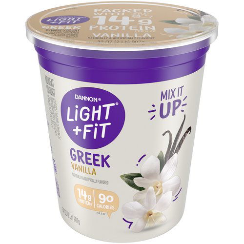 Dannon Light + Fit Greek Yogurt, Vanilla, Non Fat 
