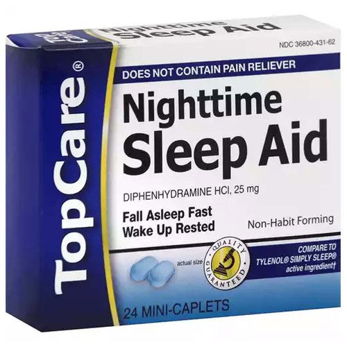 TopCare Nighttime Sleep Aid Mini Caplets