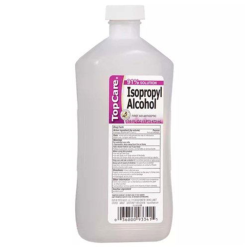 TopCare First Aid Antiseptic Isopropyl Alcohol, 16 Fl Oz