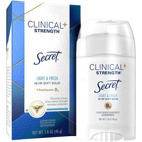 Secret Clinical Strength Soft Solid Antiperspirant & Deodorant, Light & Fresh