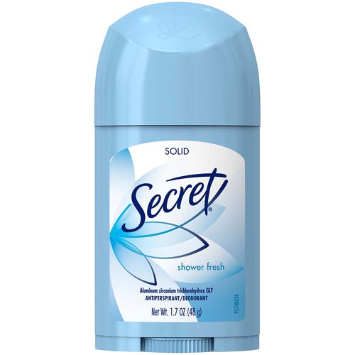 Secret Wide Solid Antiperspirant and Deodorant, Shower Fresh