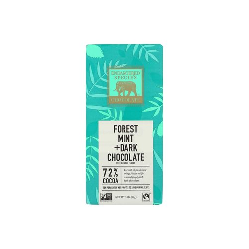 Endangered Species Dark Chocolate Bar, Forest Mint