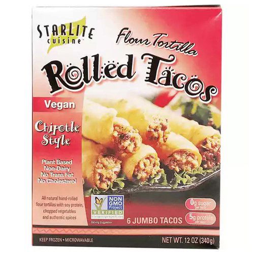 Starlite Chipotle Vegan Chicken Tacos