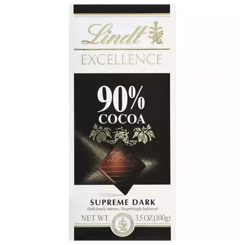 Lindt Excellence 90% Cocoa Dark Chocolate Bar