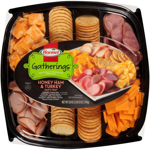 Hormel Party Tray, Ham Turkey Cheese & Crackers