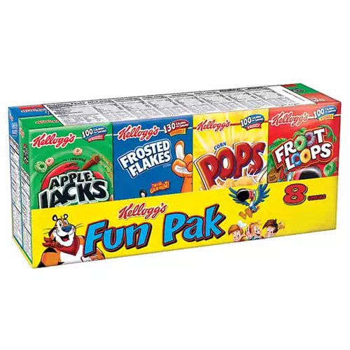 Kellogg's Cereal, Assorted, Fun Pack