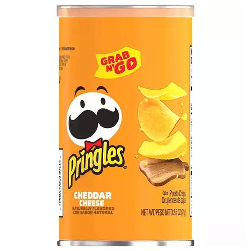 Pringles Grab & Go Potato Chips, Cheddar Cheese