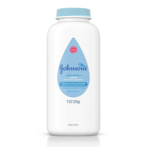 Johnson's Cornstarch Baby Powder, Aloe & Vitamin E