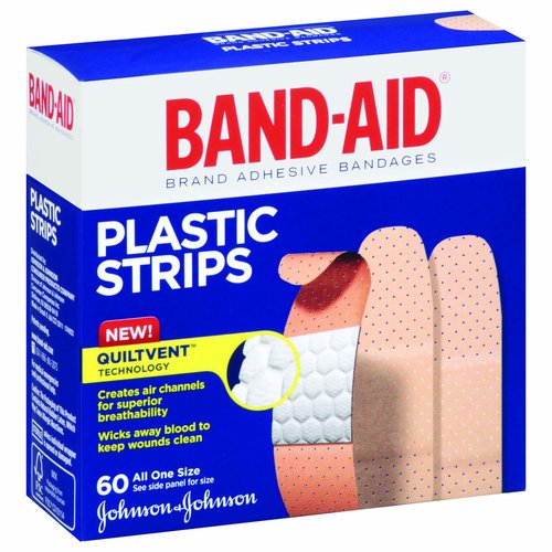 Band-Aid Plastic Strips Adhesive Bandages