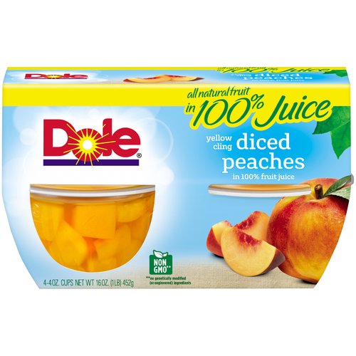 Dole Diced Peaches In Fruit Juice