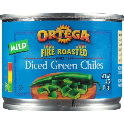 Ortega Fire Roasted Mild Diced Green Chiles