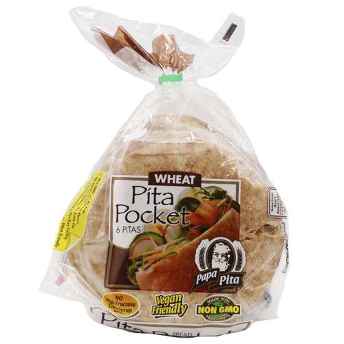 Papa Pita Pocket, 6" Whole Wheat