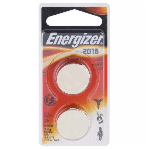 Eveready Batteries WTC/EL, Lithium 2016, 3V, N2PK