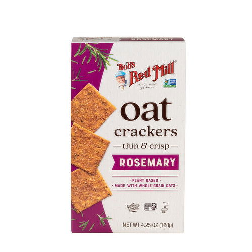 Bob's Red Mill Oat Crackers Rosemary