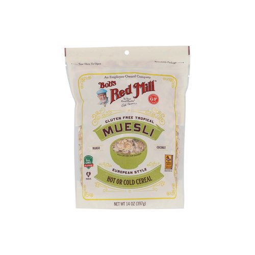 Bob's Red Mill Muesli, Gluten Free, Tropical