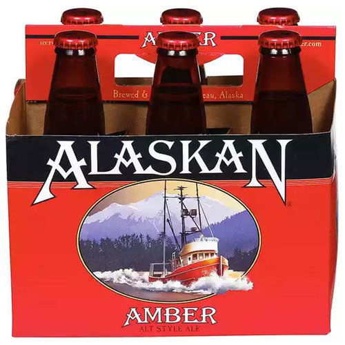 Alaskan Amber Ale, Bottles (Pack of 6), 72 Ounce