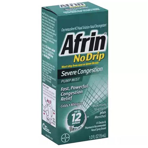 Afrin Nasal Spray, No Drip, Severe Congestion