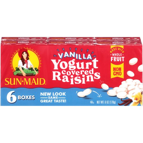 Sun-Maid Raisins, Vanilla Yogurt (Pack of 6)