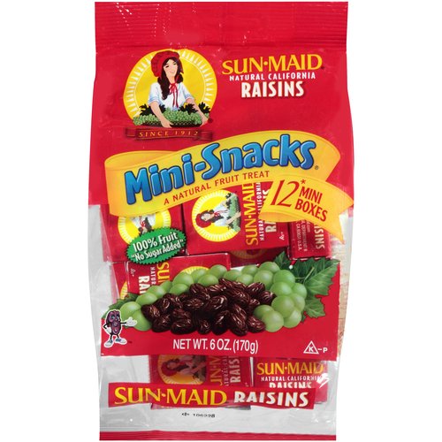 Sun-Maid Raisins, Mini-Snacks