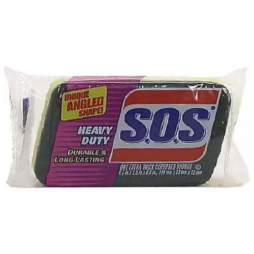 SOS Heavy Duty Thick Scrubber Sponge