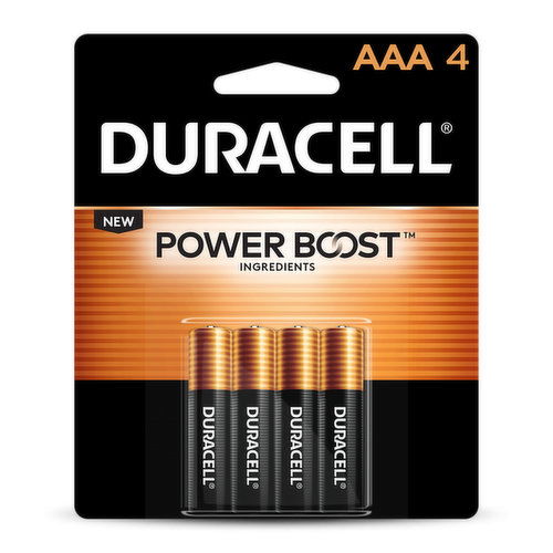 Duracell Coppertop Alkaline Battery, AAA (4-pack)