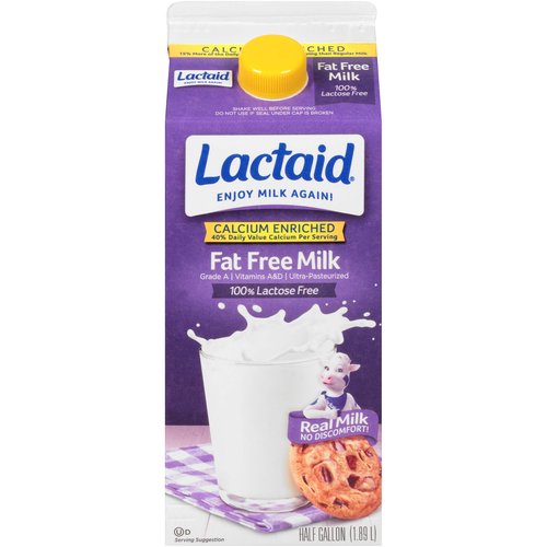 Lactaid Lactose Free Calcium Enriched Milk, Fat Free