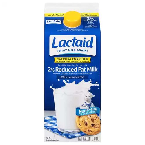 Lactaid 2% Reduced Fat Milk, Calcium Enriched