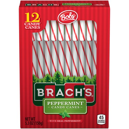 Holiday Brach's Bobs Red & White Mint Candy Canes