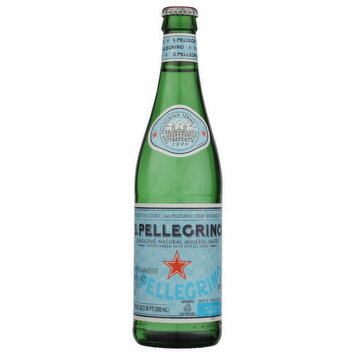 San Pellegrino Sparkling Water Glass Bottle