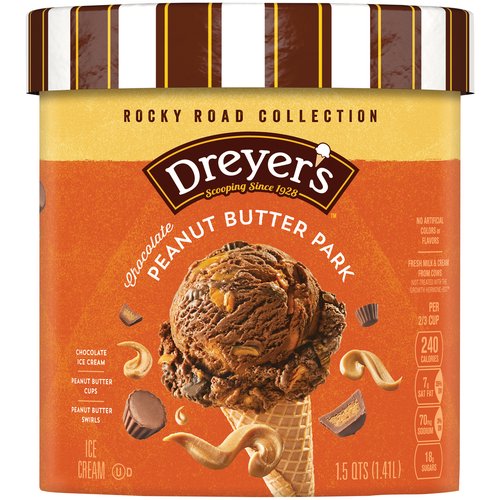 Dryer's Classic Ice Cream, Chocolate Peanut Butter Cup