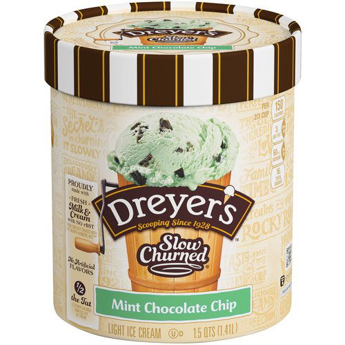 Dreyer's Light Mint Chocolate Chip Ice Cream