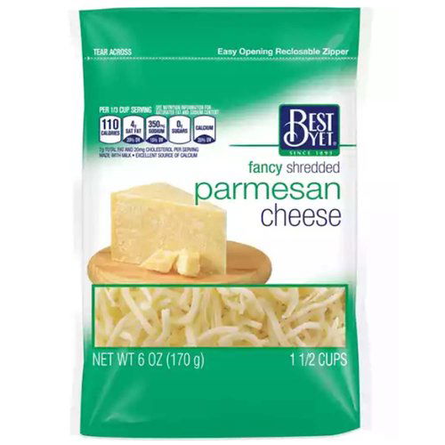 Best Yet Shredded Parmesan Cheese 